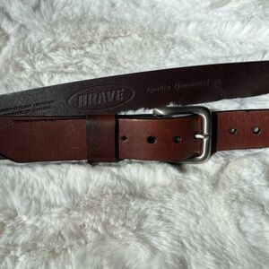 Brown Leather Women’s Belt